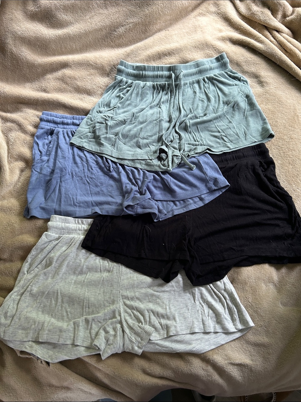 Everyday Athletic Lounge Shorts - Mint, Light Blue, Black, Light Gray